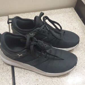 Puma Charcoal and White Sneakers